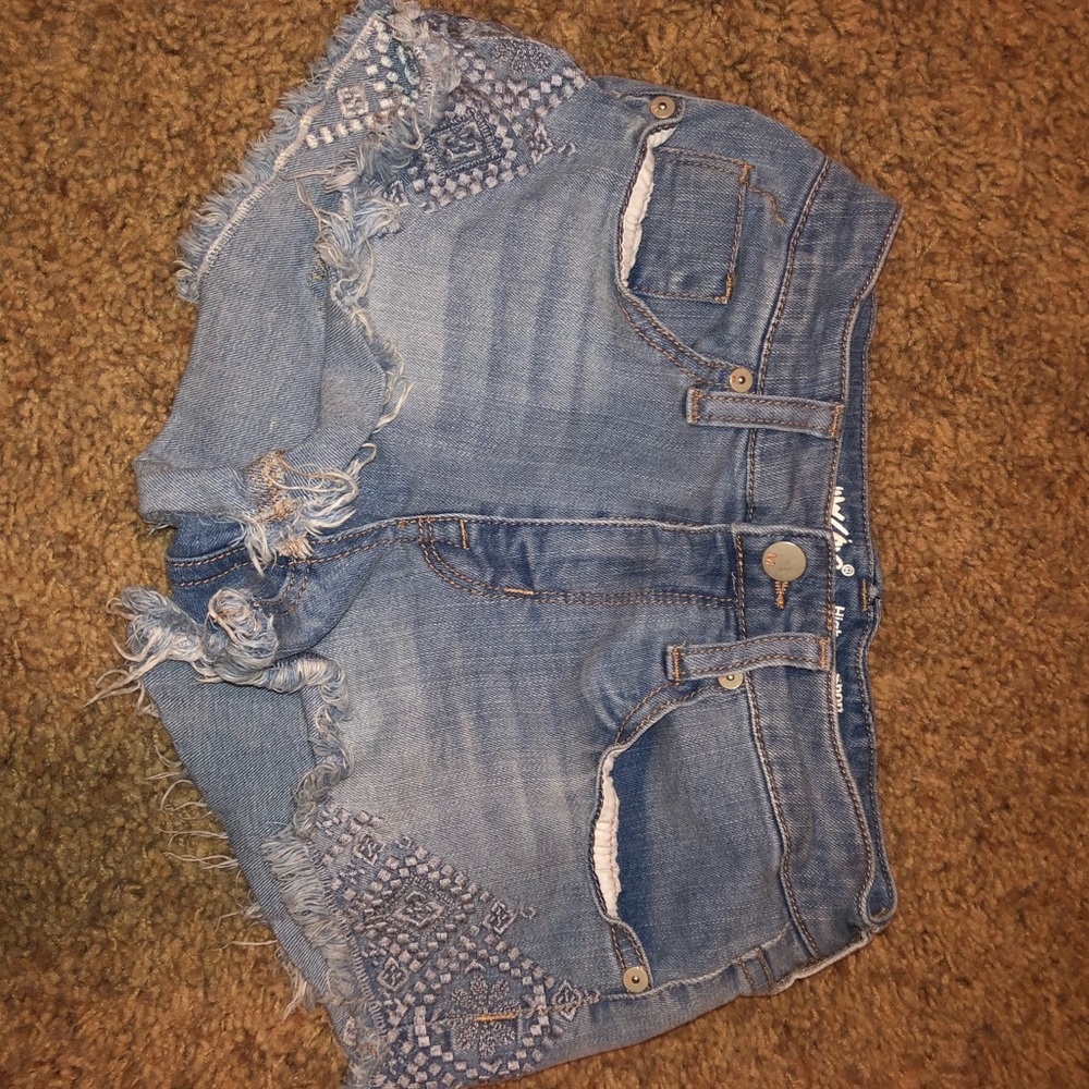 Mossimo Cut Off Distressed High Rise Shorts